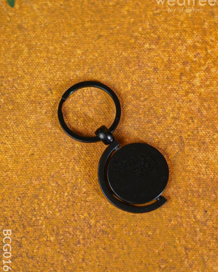 Corporate Gift - Wood Finish Customized Keychain Bcg0165 Office Utility