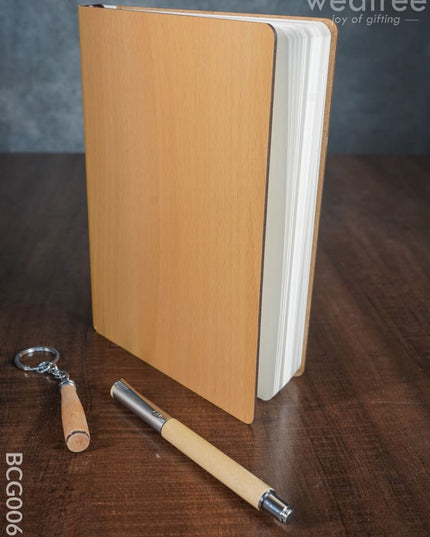 Corporate Gift - Wooden Diary Set Bcg0062 Office Utility
