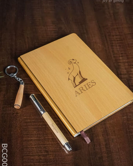 Corporate Gift - Wooden Diary Set Bcg0062 Diaries & Notepads