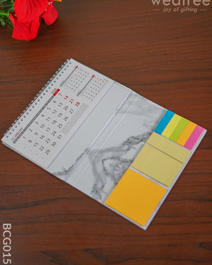 Corporate Gifts - Sticky Note Pad With Calendar Bcg0152 Office Utility