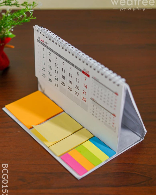 Corporate Gifts - Sticky Note Pad With Calendar Bcg0152 Office Utility