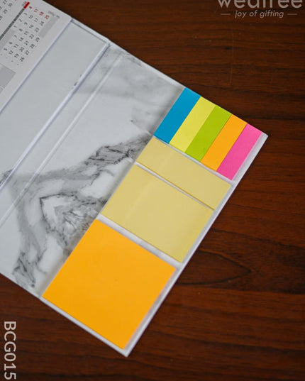 Corporate Gifts - Sticky Note Pad With Calendar Bcg0152 Office Utility