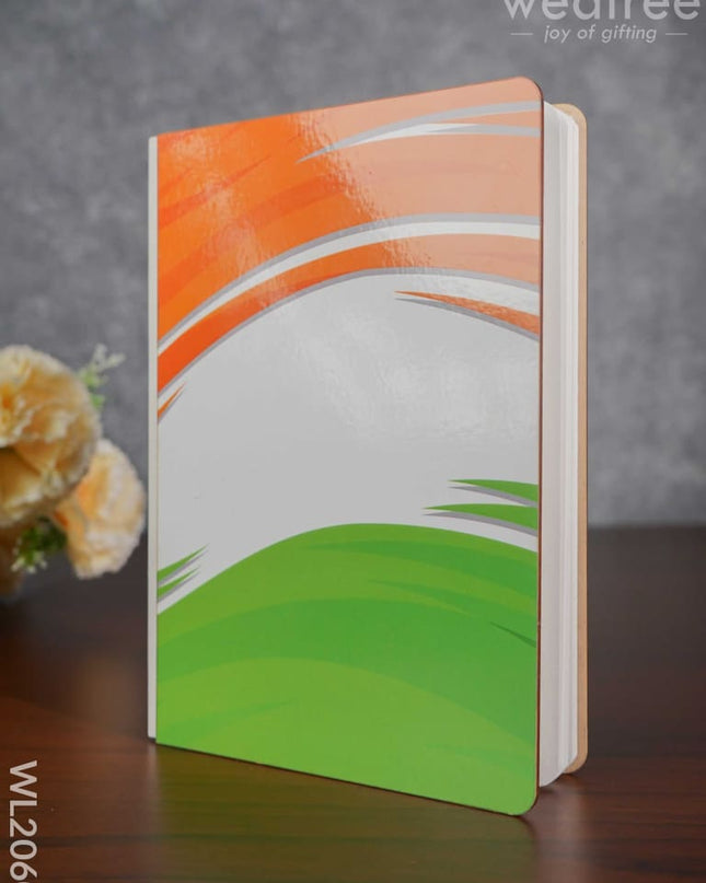 Corporate Gifts - Indian Flag Coloured Diary & Pen Wl2060