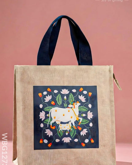 Cotton Cloth Bag for Thamboolam - WBG1273 - Pichwai - Cloth Bags