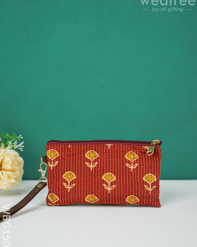 Cotton Multi Colour Handy Pouch - Wbg1501 Clutches & Purses