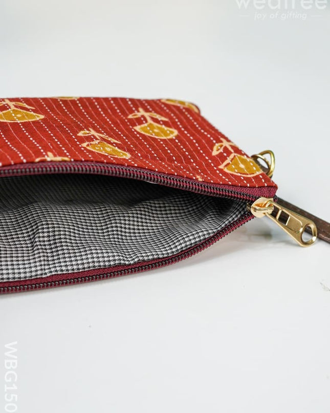 Cotton Multi Colour Handy Pouch - Wbg1501 Clutches & Purses