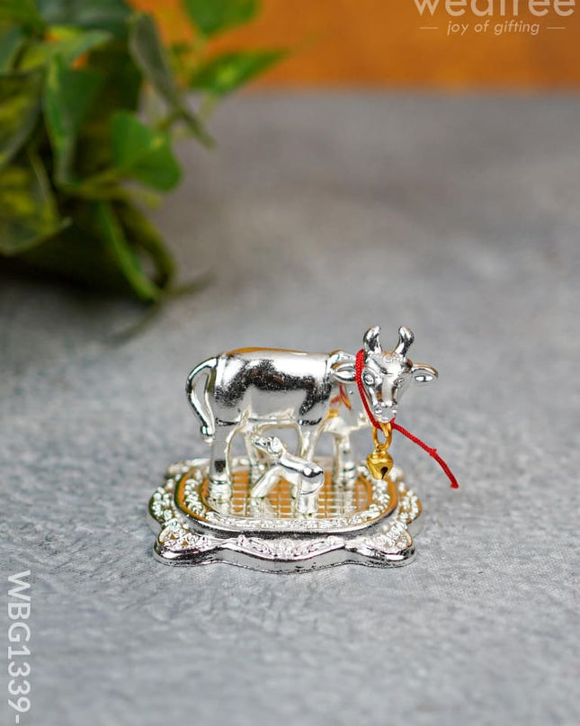 White Metal Cow - Wbg1339 Metal Figurine