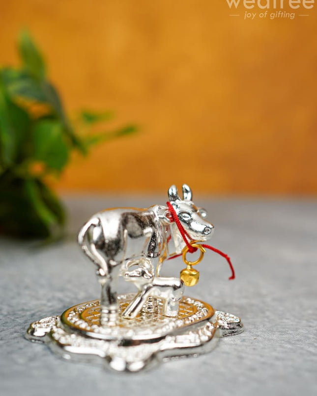White Metal Cow - Wbg1339 Metal Figurine