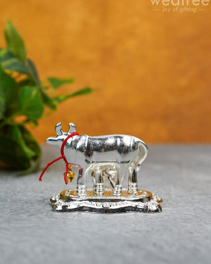 White Metal Cow - Wbg1339 Metal Figurine
