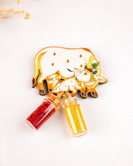 Cow Haldi Kumkum - WBG2025 - Fridge Magnet RG