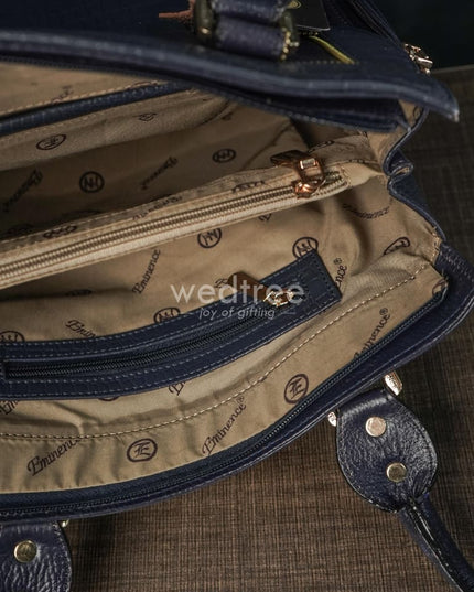 Croc-Texture Leather Handbag - Wl1209 Handbags