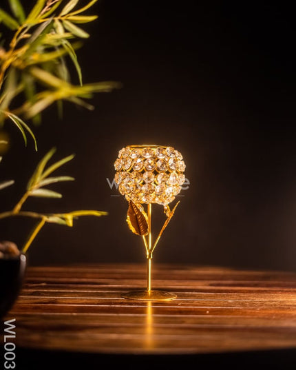 Crystal T Light Holder (Large) - Wl0032 Gifts