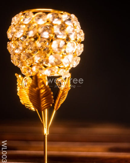 Crystal T Light Holder (Large) - Wl0032 Gifts