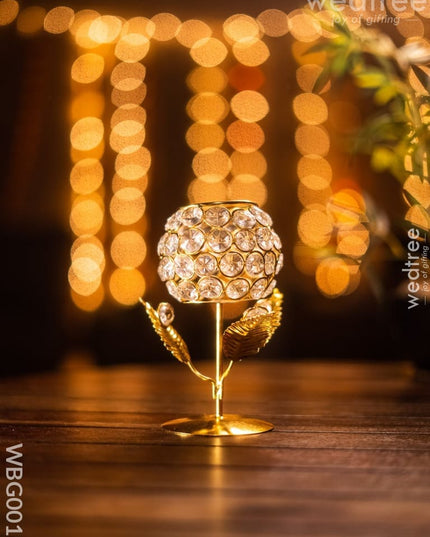 Crystal T Light Holder (Small) - Wbg0016 Candles