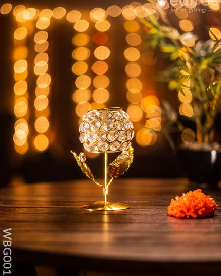 Crystal T Light Holder (Small) - Wbg0016 Candles