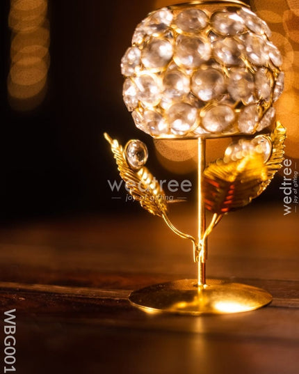 Crystal T Light Holder (Small) - Wbg0016 Candles