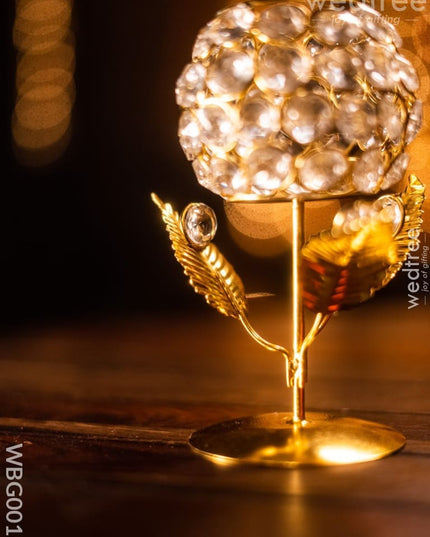 Crystal T Light Holder (Small) - Wbg0016 Candles
