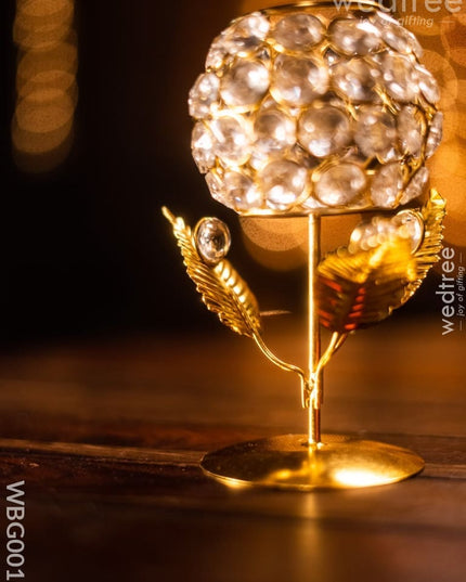 Crystal T Light Holder (Small) - Wbg0016 Candles