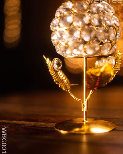 Crystal T Light Holder (Small) - Wbg0016 Candles