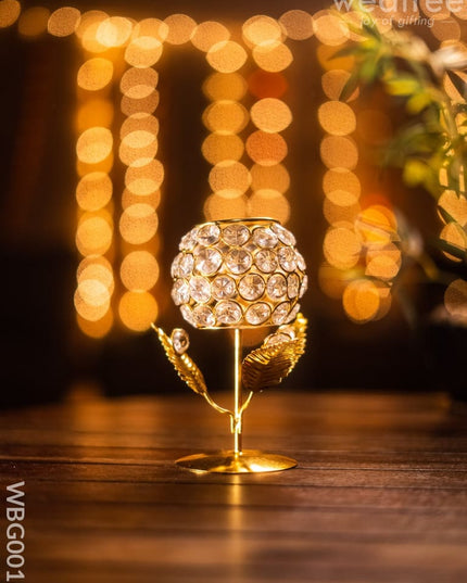 Crystal T Light Holder (Small) - Wbg0016 Candles