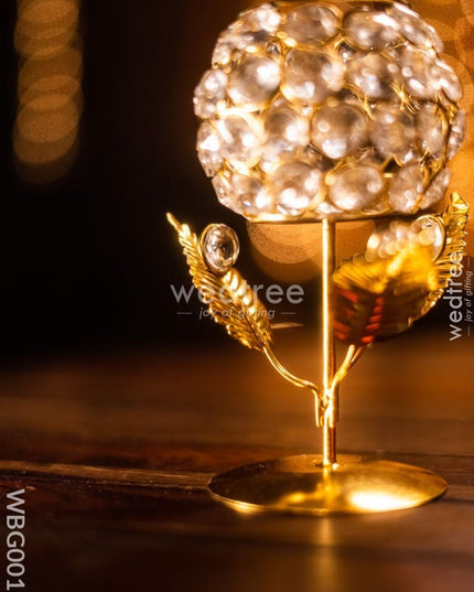 Crystal T Light Holder (Small) - Wbg0016 Candles