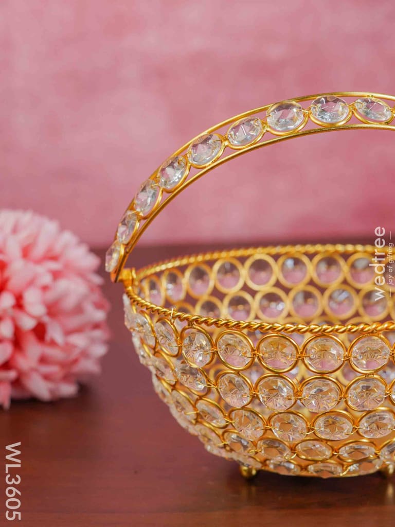 Crystal Pooja Bowl - 6.5 Inch Wl3605 Gifts