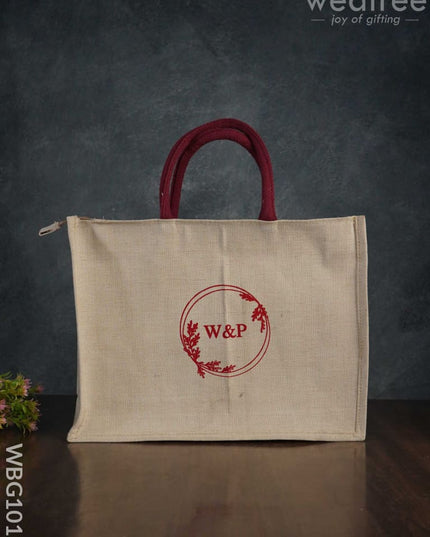 Customizable Juco Bag - Wedding Wbg1012 Jute Bags