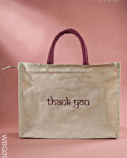 Customizable Juco Bag with Handle - Arangetram - WBG0943 - Cloth Bags