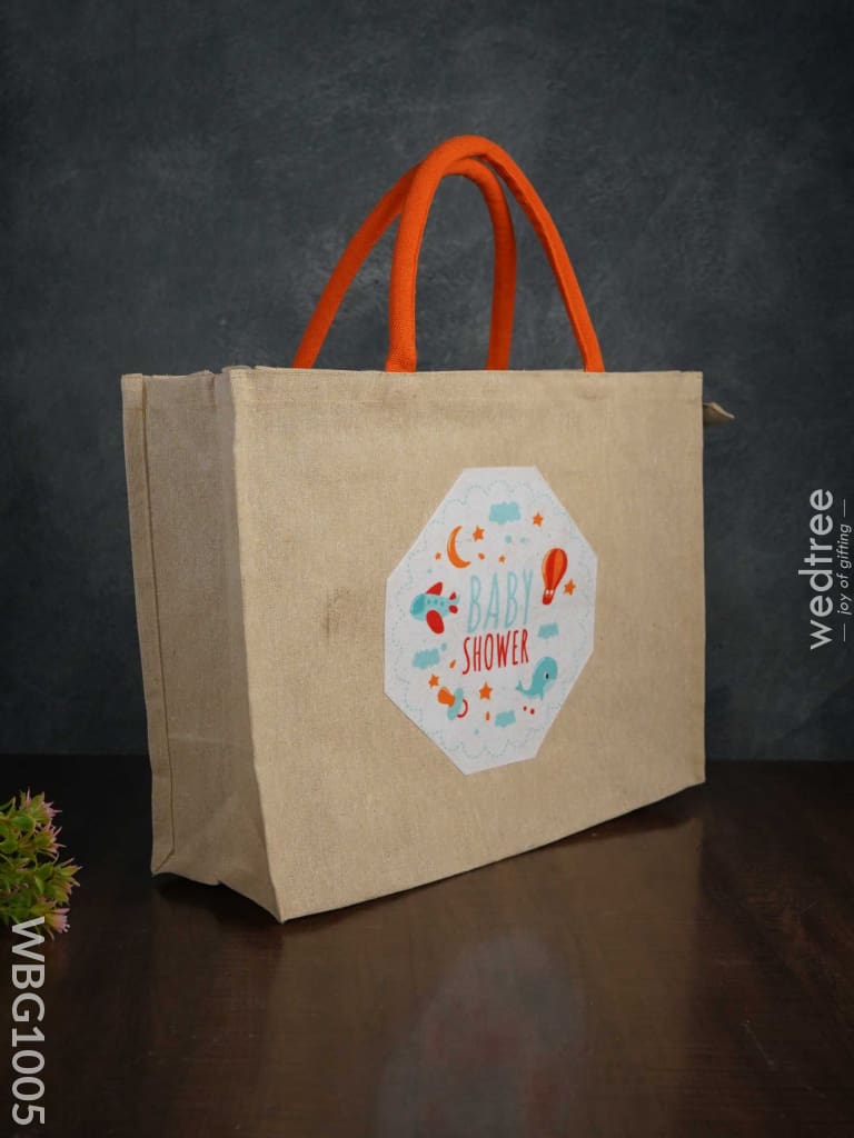 Customizable Printed Juco Bag - Baby Shower Wbg1005 Jute Bags
