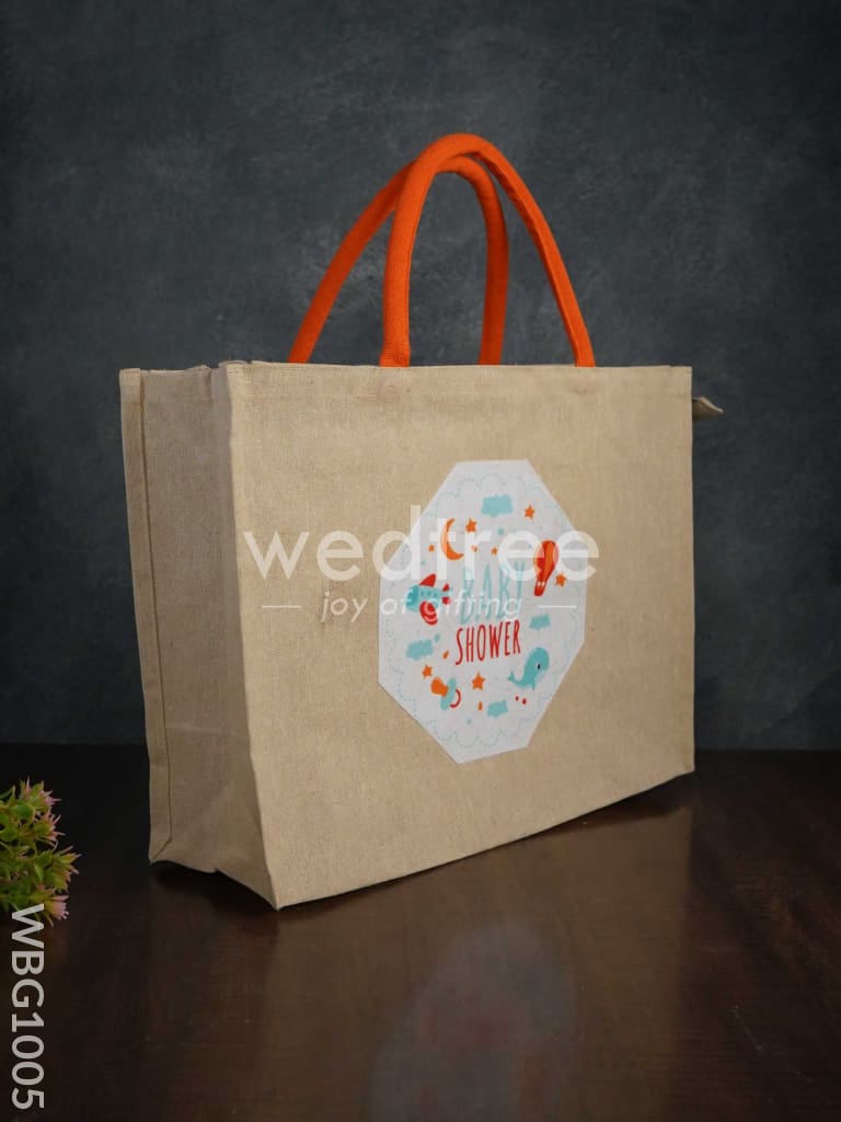 Customizable Printed Juco Bag - Baby Shower Wbg1005 Jute Bags