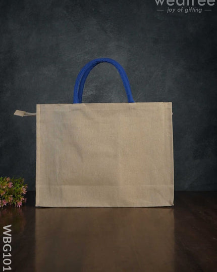 Customizable Printed Juco Bag - Butter Krishna Wbg1013 Jute Bags