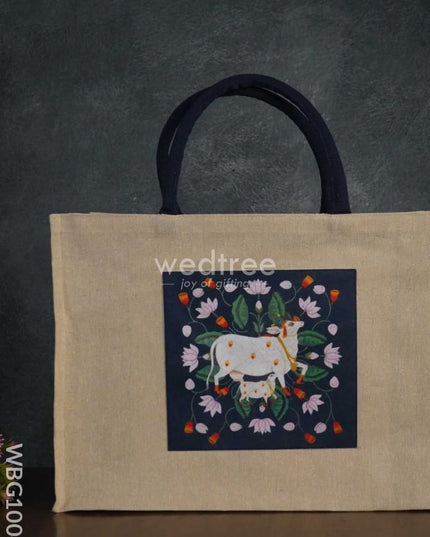 Customizable Printed Juco Bag - Pichwai Wbg1004 Jute Bags