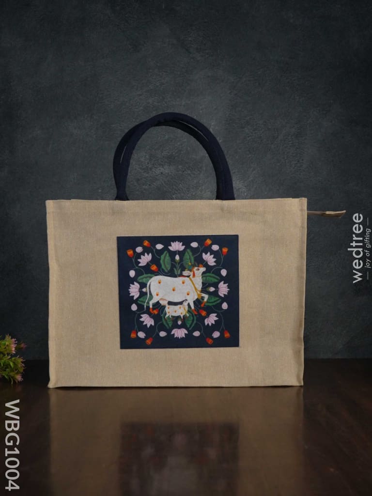 Customizable Printed Juco Bag - Pichwai Wbg1004 Jute Bags