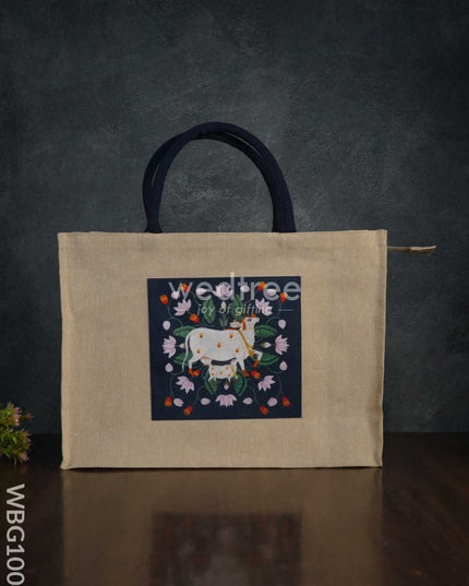 Customizable Printed Juco Bag - Pichwai Wbg1004 Jute Bags
