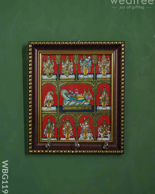 Dasavadharam Frame Key Hanger - Wbg1191 Hangers