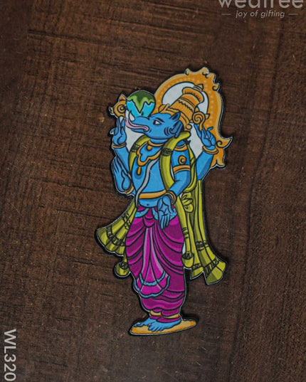 Dasavatharam Fridge Magnet Set - Wl3201 Wooden Decor