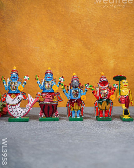 Dasavataram Set - Wl3958 Wooden Decor