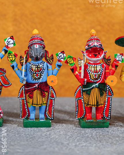 Dasavataram Set - Wl3958 Wooden Decor