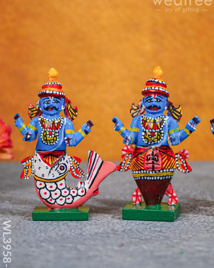 Dasavataram Set - Wl3958 Wooden Decor