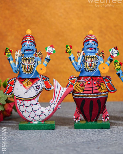 Dasavataram Set - Wl3958 Wooden Decor