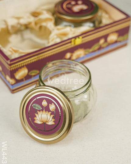 Decorative 2 Jar Dry Fruit Box - Pichwai Wl4431