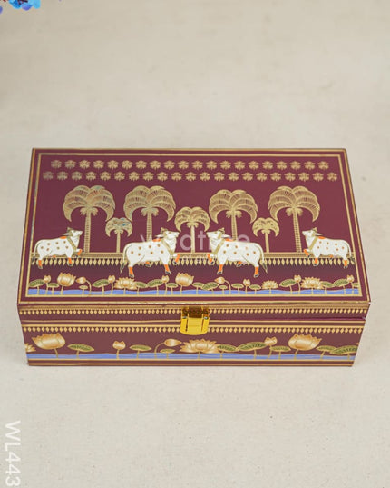Decorative 2 Jar Dry Fruit Box - Pichwai Wl4431