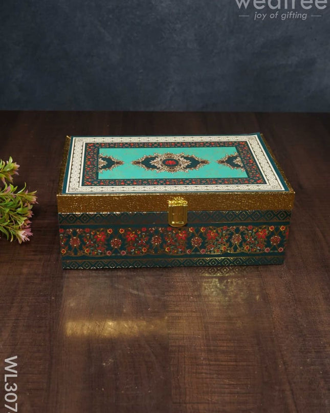 Decorative 2 Jar Dry Fruit Box - Wl3074