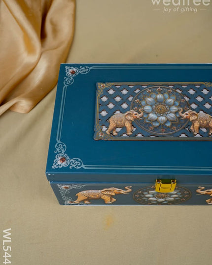 Decorative 2 Jar Dry Fruit Box - WL5449 - Dry Fruit Box