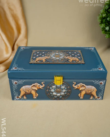 Decorative 2 Jar Dry Fruit Box - WL5449 - Dry Fruit Box