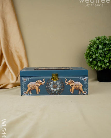 Decorative 2 Jar Dry Fruit Box - WL5449 - Dry Fruit Box