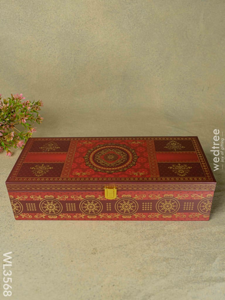 Decorative 3 Jar Dry Fruit Box - Wl3568