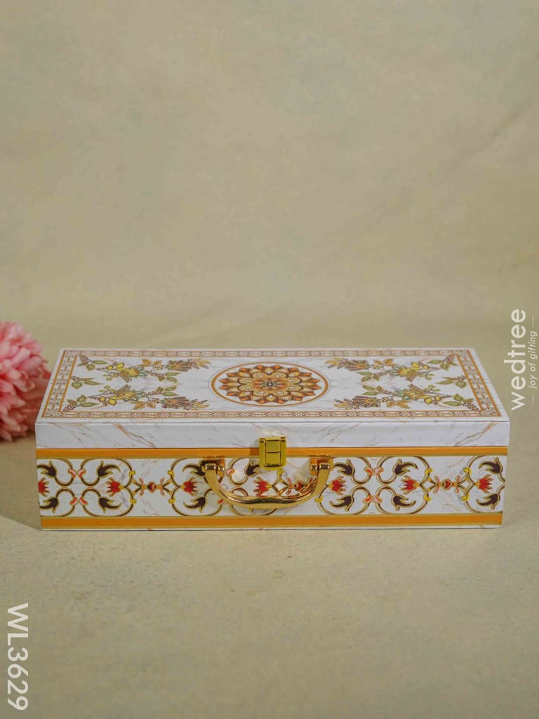 Decorative 3 Jar Dry Fruit Box - Wl3629