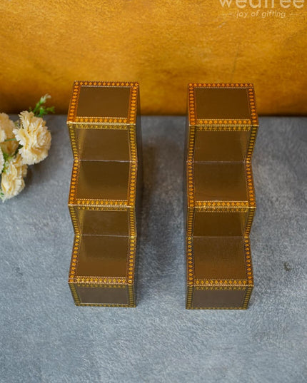 Decorative 3 Step Diya Padi - Set Of 2 Wl4222 Wl -Wds0133