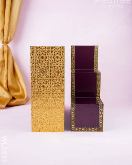 Decorative 3 Step Diya Padi - Set of 2 - WL5933-2 - Golu / Diya Padi